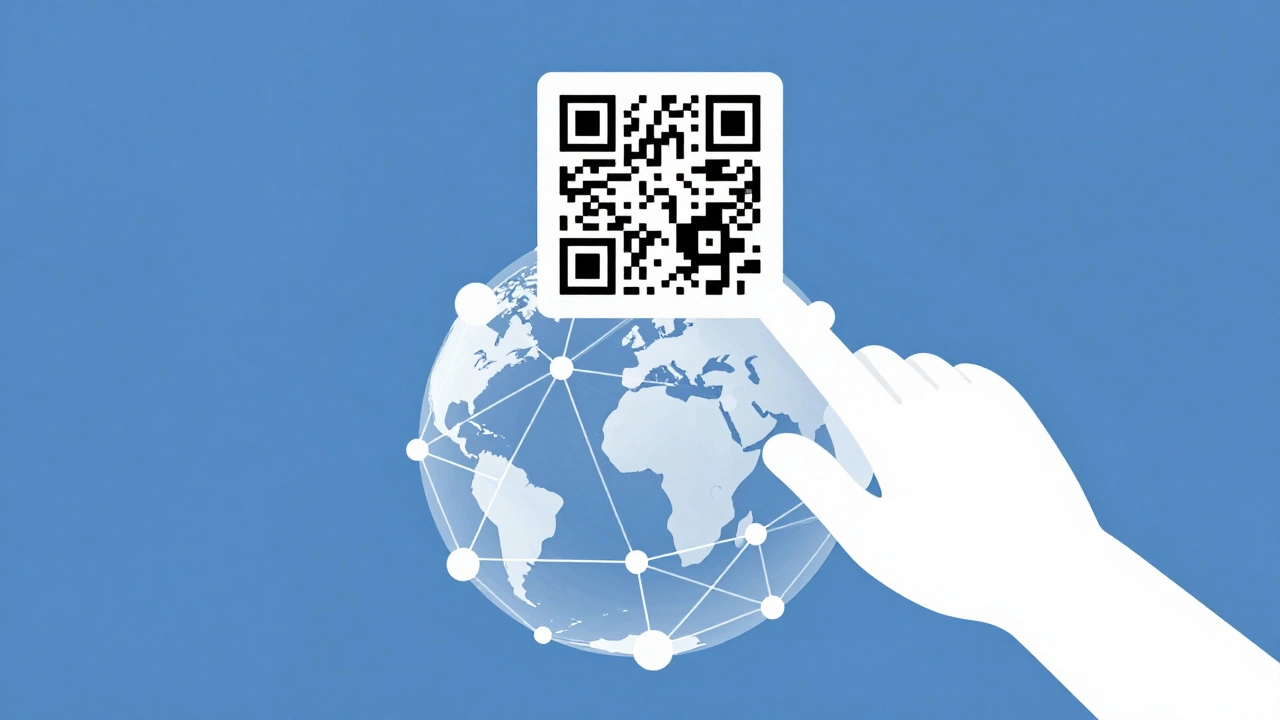 Блокчейн-сеть и QR-код для безопасного банковского перевода