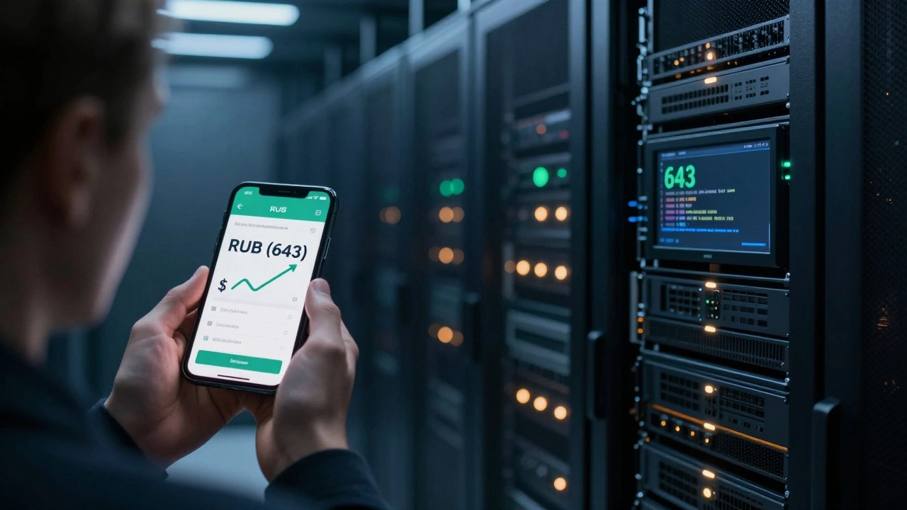 Сравнение: пользователь смотрит на курс доллара в приложении, а серверы обрабатывают код 643.