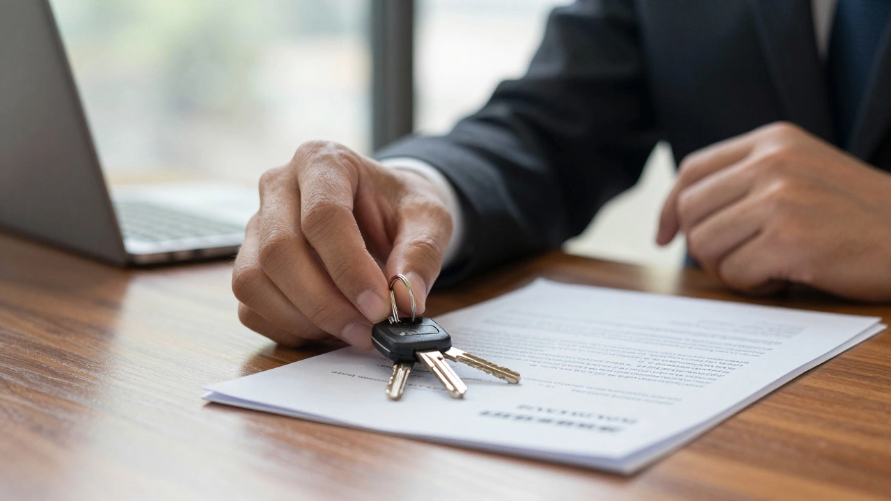 Ключи от машины и документы на недвижимость в качестве залога в банке